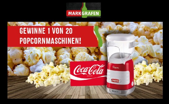 Markgrafen: verlost wird 20 x eine Popcornmaschine
