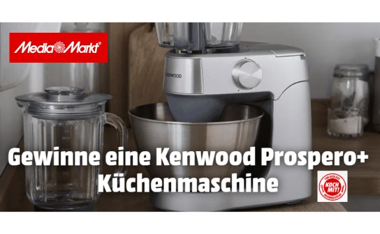 MediaMarkt: eine Kenwood Prospero+ Küchenmaschine wird verlost