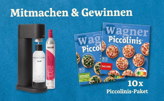 Original Wagner: ein Mysoda-Wassersprudler Set und 15 weitere Preise