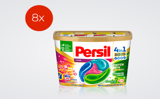 Persil: diesmal 8 Pakete Persil Color 4in1 DISCS zu gewinnen