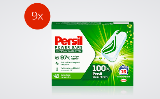 Persil: gewinne jetzt eines von 9 Paketen Persil Universal Power Bars