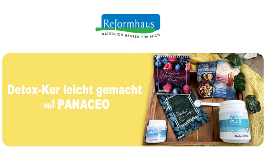 Reformhaus: verlost wird 5 x eine PANACEO Detox-Box im Wert von jeweils 79,90 €