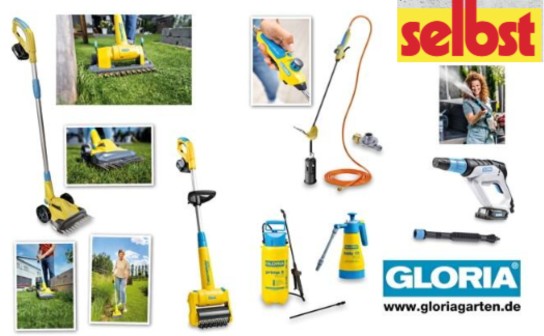 selbst.de: gewinne Garten-Geräte von Gloria im Wert von 652 €