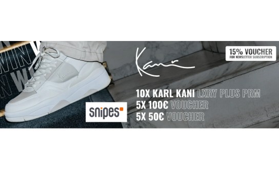 Snipes: 10 Karl Kani Sneaker & 10 Voucher für den Onlineshop zu gewinnen