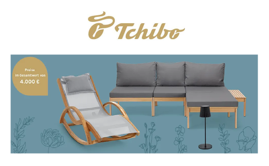 Tchibo: verlost werden 31 tolle Preise für Garten & Terrasse im Gesamtwert von über 4.000 €