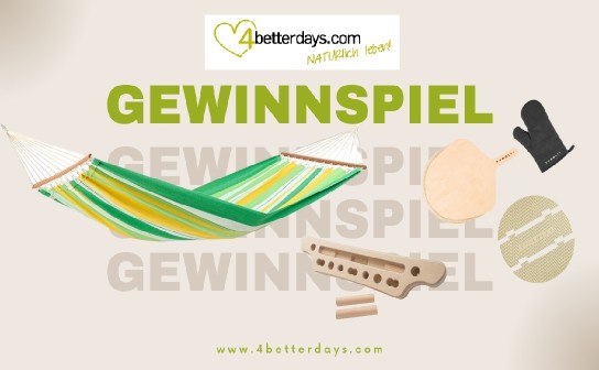 4betterdays: ein Trainingsboard, eine Stabhängematte und ein 3-teiliges Pizza-Set