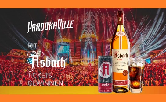 Asbach: 2 x ein Deluxe Camp Paket „Deluxe Bell“ für 2 Personen für Parookaville 2023 und 4 weitere Preise