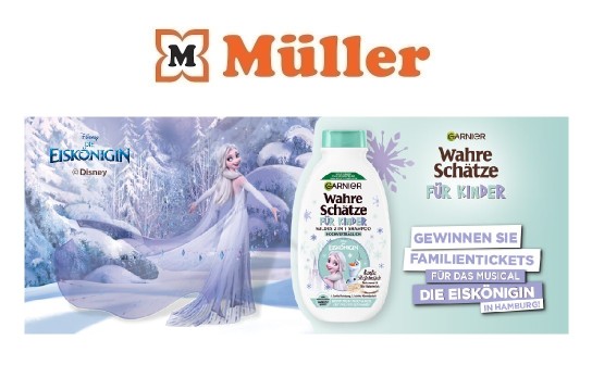 Müller: 15 Produktpakete von Garnier x Mixa im Wert von ca. 40 € und 3 weitere zauberhafte Preise
