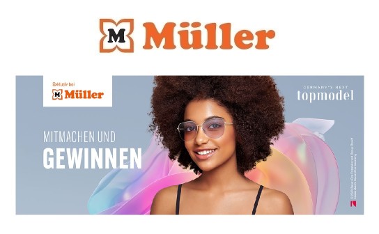 Müller: ein 500 € Gutschein und 5 Brillen aus der #GNTM Eyewear Kollektion