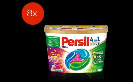 Persil: diesmal werden wieder 8 Pakete Persil Color 4in1 DISCS verlost