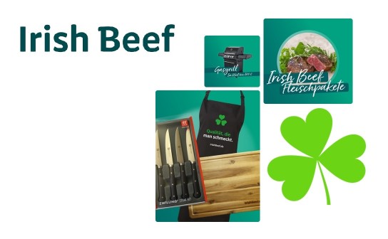 Irish Beef: verlost wird ein Gasgrill im Wert von 800 € und viele weitere Preise