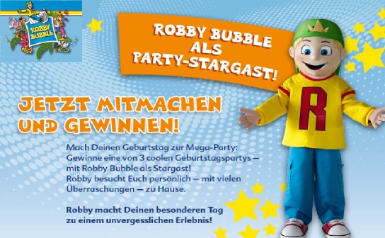 Robby Bubble: 3 x eine Geburtstagsparty mit Robby Bubble