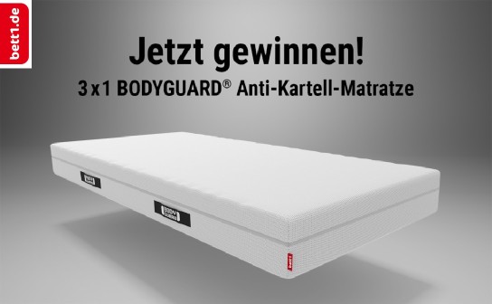 bett1.de: verlost werden 3 Matratzen von BODYGUARD®