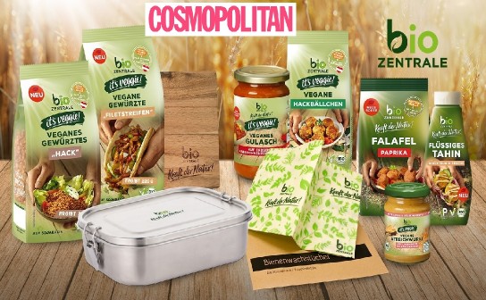 Cosmopolitan: verlost wird 5 x ein Genuss-Paket samt Lunchbox von biozentrale