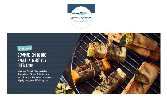 Deutsche See: verlost wird 10 x ein BBQ-Paket im Wert von je 170 €