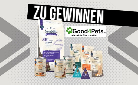 Good4Pets: verlost wird 10 x ein Sanabelle Schlemmerpaket für Katzen