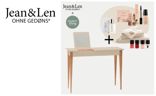 Jean&Len: verlost wird ein Schminktisch von mypureliving plus ein Produktpaket