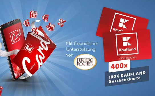 Kaufland: 400 Geschenkkarten á 100 €