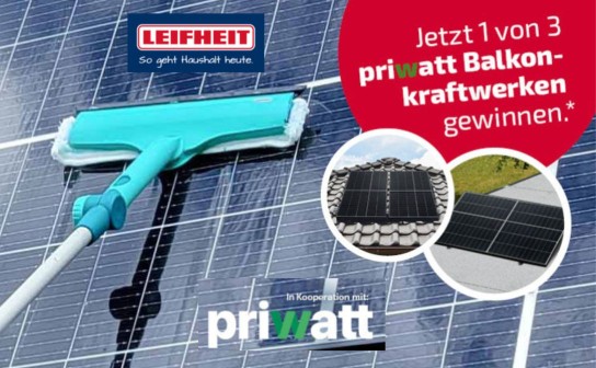 Leifheit: 3 Balkonkraftwerke/Stecker-Solaranlagen werden verlost