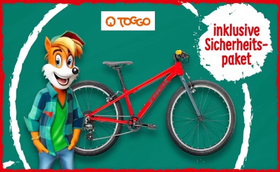 TOGGO: ein Kinderfahrrad Wahoo 24 TREK inkl. Sicherheitspaket und 15 weitere Preise