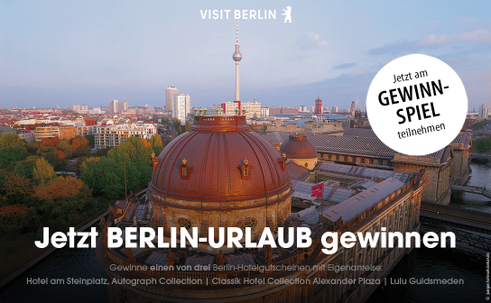 visitBerlin: Übernachtungen in Berlin zu gewinnen