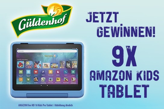 Gutfried: 9 x Amazon Fire HD 10 Kids Pro Tablet zu gewinnen
