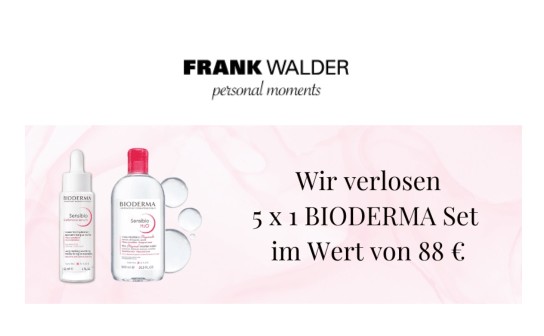 FRANK WALDER: verlost wird 5 x ein Set von BIODERMA im Wert von 88 €