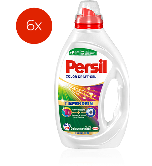 Persil: eine von 6 Flaschen Persil Color Kraft Gel