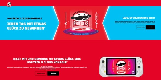 Pringles: täglich Logitech G Cloud gaming-Handheld gewinnen