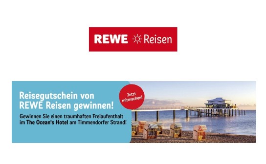 REWE Reisen: gewinne einen Reisegutschein für einen Freiaufenthalt am Timmendorfer Strand