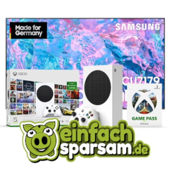 Einfach-Sparsam.de: ein Samsung TV + Xbox Series S wird verlost