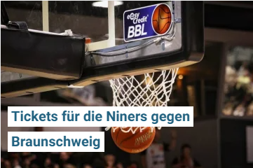 Blick.de - 2 x 2 Tickets für die Basketball-Bundesliga Niners Chemnitz gegen Braunschweig am 8. Mai 2024