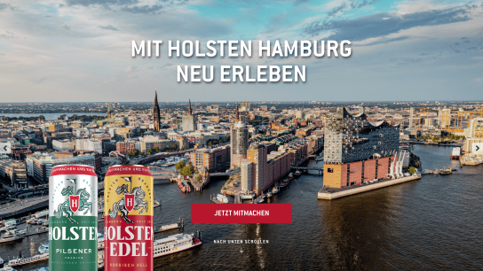 Holsten - 200 Erlebnisse in Hamburg sowie 2.000 x 30 € Gutscheine für den Holsten Onlineshop