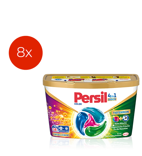 Persil: diesmal 8 x Persil Color 4in1 DISCS