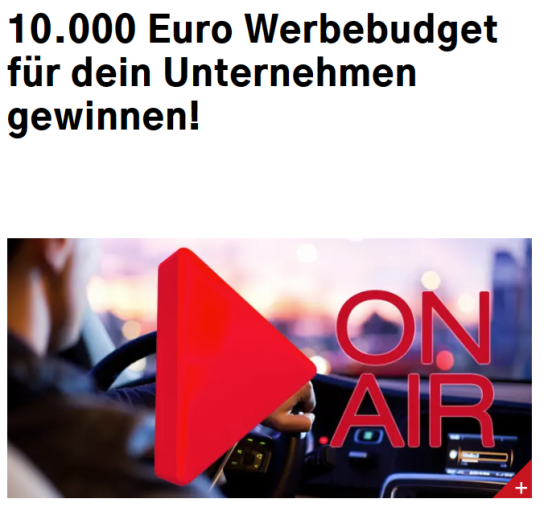 Radio Gong 96,3 - 10.000 € Werbebudget für dein Unternehmen gewinnen