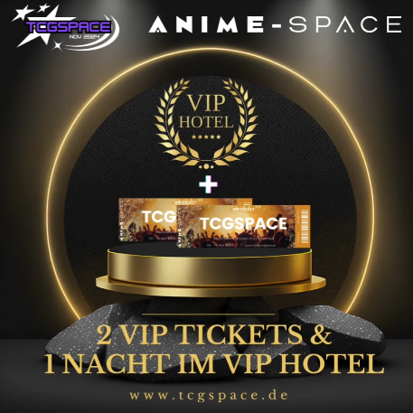 Animespace - 2 VIP-Tickets für die TCGSPACE am 9. und 10. November 2024, inkl. 1 Übernachtung im VIP-Hotel (Instagram)