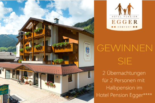 Grossarltal - 2 Übernachtungen für 2 Personen mit Halbpension im Hotel Pension Egger