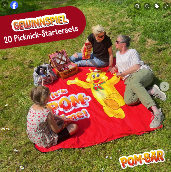 Intersnack Deutschland - 20 Picknick-Startersets (Picknickdecke und Snack-Paket) (Facebook)