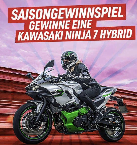 Louis Motorrad - Kawasaki Ninja 7 Motorrad gewinnen (Instagram)