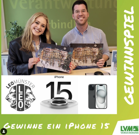 LVM Fecke & Alksnat - iPhone 15 gewinnen (Instagram)