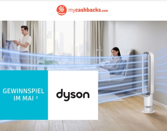 mycashbacks.com: Gewinne einen Dyson Turmventilator im Wert von 299 €