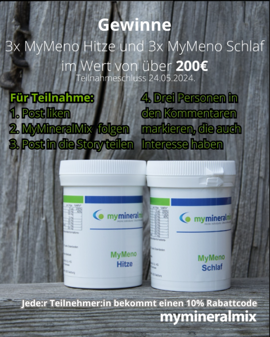 MyMineralMix - 3x 1 Paket Nährstoffe für die Menopause (1x MyMeno Schlaf und 1x MyMeno Hitze) (Instagram)