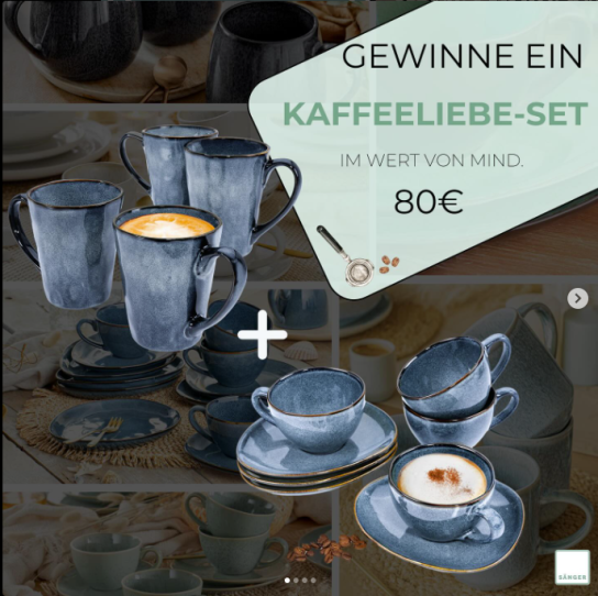 SÄNGER - Ein Kaffeeliebe-Set im Wert 80€ (Instagram)