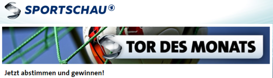 ARD Sportschau- Tor des Monats Mai: einen Knaus Tourer C-U-Vision im Wert von über 100.000 Euro.
