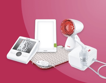 Apotheke com - 1 x Medel Infra Red Infrarotlampe 100 Watt1 x Medel Air Mini Inhalator1 x Medel Cozy Warm Heizkissen1 x Beurer BM28 HSD Oberarm-Blutdruckmessgerät1 x Beurer TL30 Tageslichtlampe