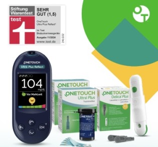 Apotheke com - 1x Onetouch Ulta Plus Reflect® Messgerät,2x OneTouch Ultra® Plus Teststreifen 50er1x OneTouch® Delica® Plus Lanzetten 100er