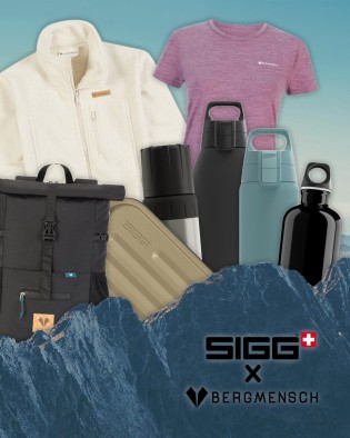 BERGMENSCH - 1.Platz: Aktiv- & Wohlfühlurlaub (2 Nächte) für 2 Personen inklusive Verwöhn-Halbpension im 4*S Zugstpitz Resort,2. und 3. Platz: Hochwertige Bergmensch & SIGG Artikel im Gesamtwert von über 500€