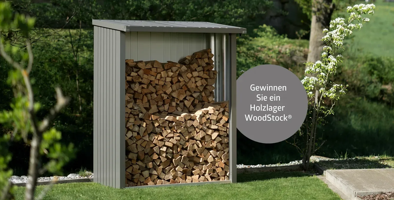 biohort - Kaminholzregal WoodStock 150 inklusive Rückwand.