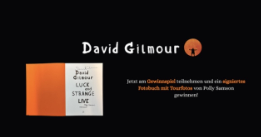 Dussmann das KulturKaufhaus - 1 signiertes Fotobuch von der David Gilmour Luck and Strange Tour