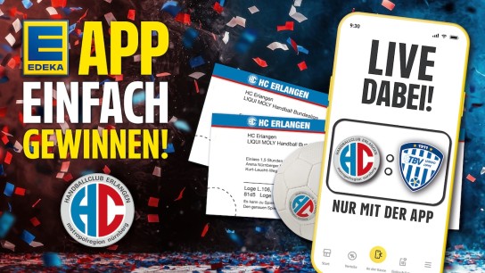 Edeka - 32x 4 Karten für den HC Erlangen gegen Lemgo am 13. November